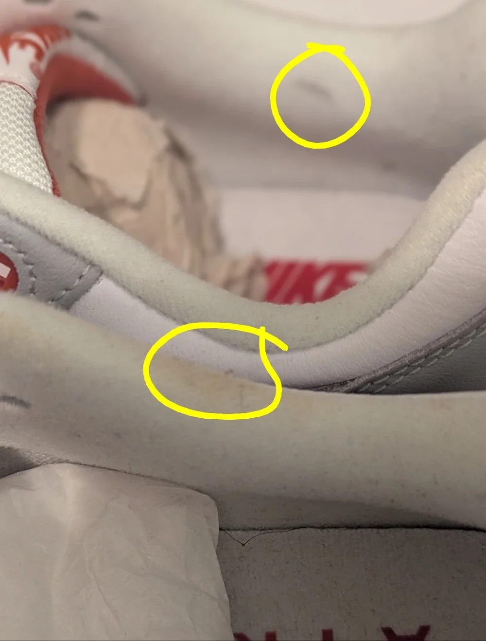 Nike Kids White, Gray & Orange Air Max Sneakers